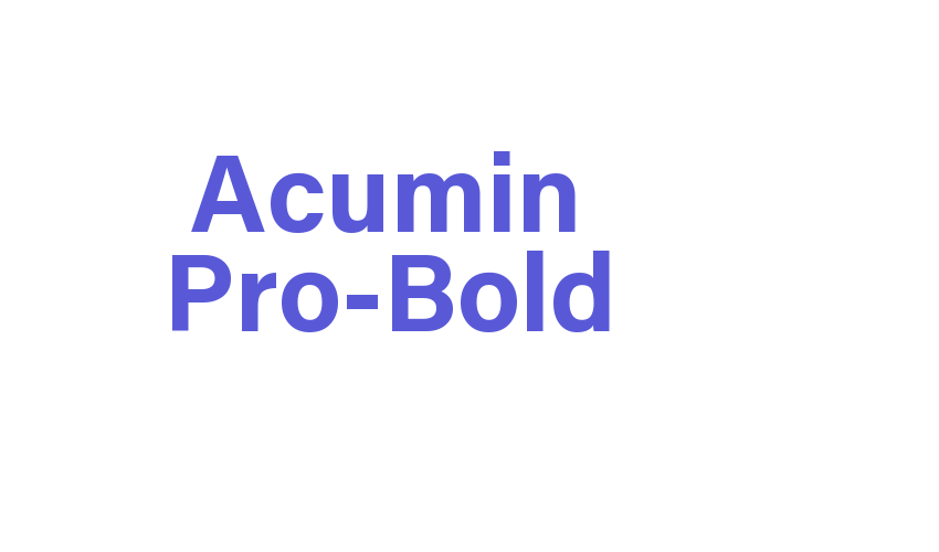 Acumin Pro-Bold Font Download