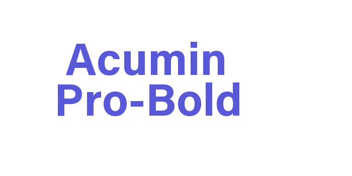 Acumin Pro-Bold Font Download