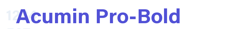 Acumin Pro-Bold-font