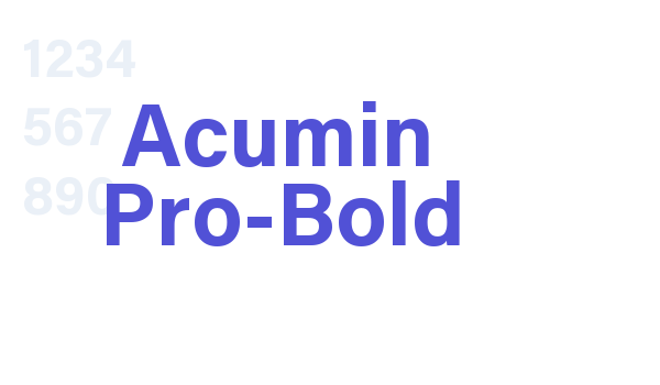 Acumin Pro-Bold font download