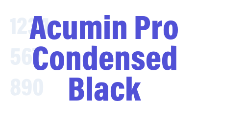 Acumin Pro Condensed Black-font-download