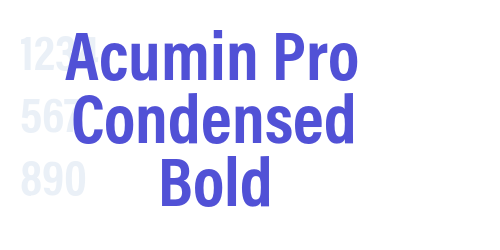 Acumin Pro Condensed Bold