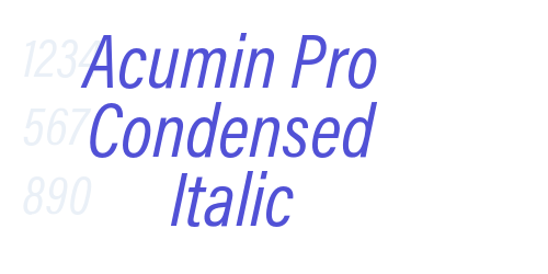 Acumin Pro Condensed Italic-font-download