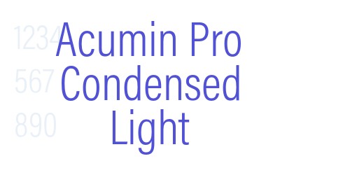 Acumin Pro Condensed Light-font-download