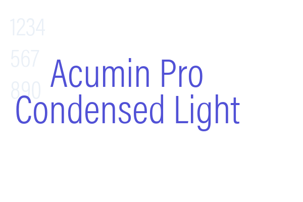 Acumin Pro Condensed Light