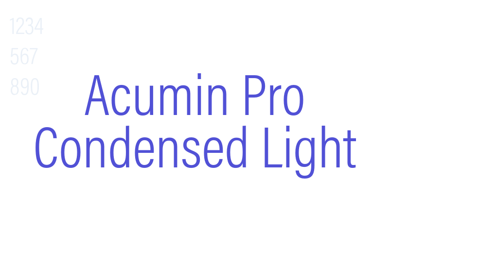 Acumin Pro Condensed Light-font-download