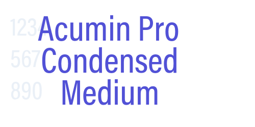 Acumin Pro Condensed Medium