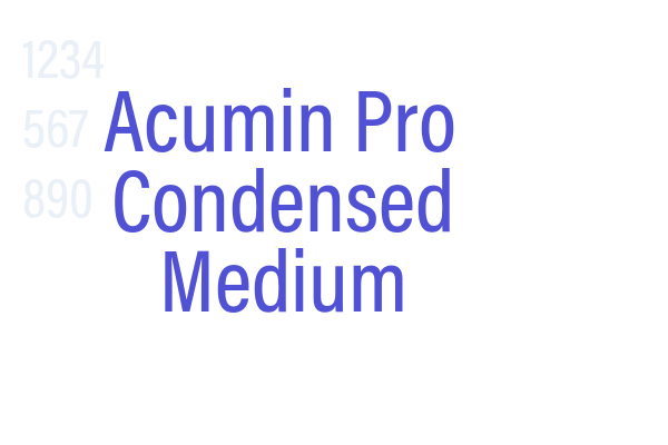 Acumin Pro Condensed Medium