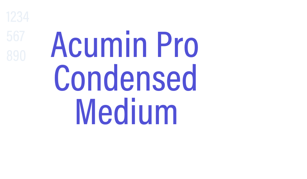 Acumin Pro Condensed Medium-font-download