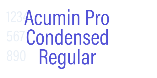 Acumin Pro Condensed Regular-font-download