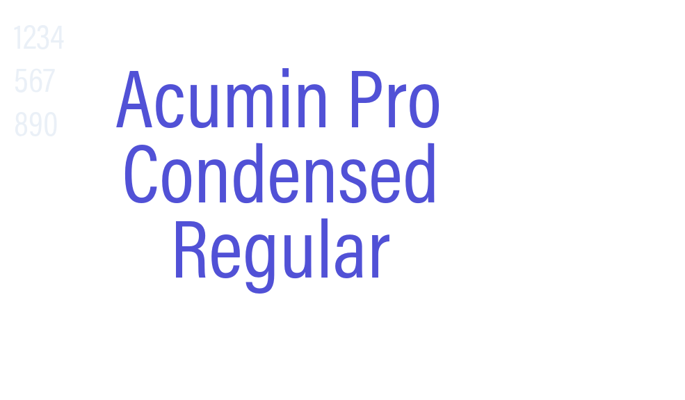 Acumin Pro Condensed Regular-font-download