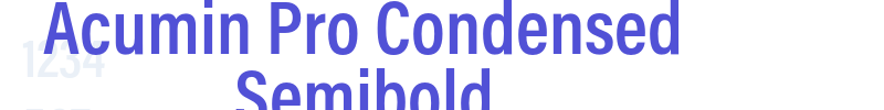 Acumin Pro Condensed Semibold-font