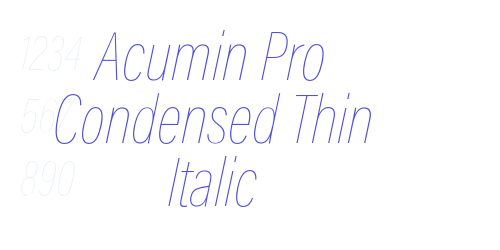 Acumin Pro Condensed Thin Italic-font-download