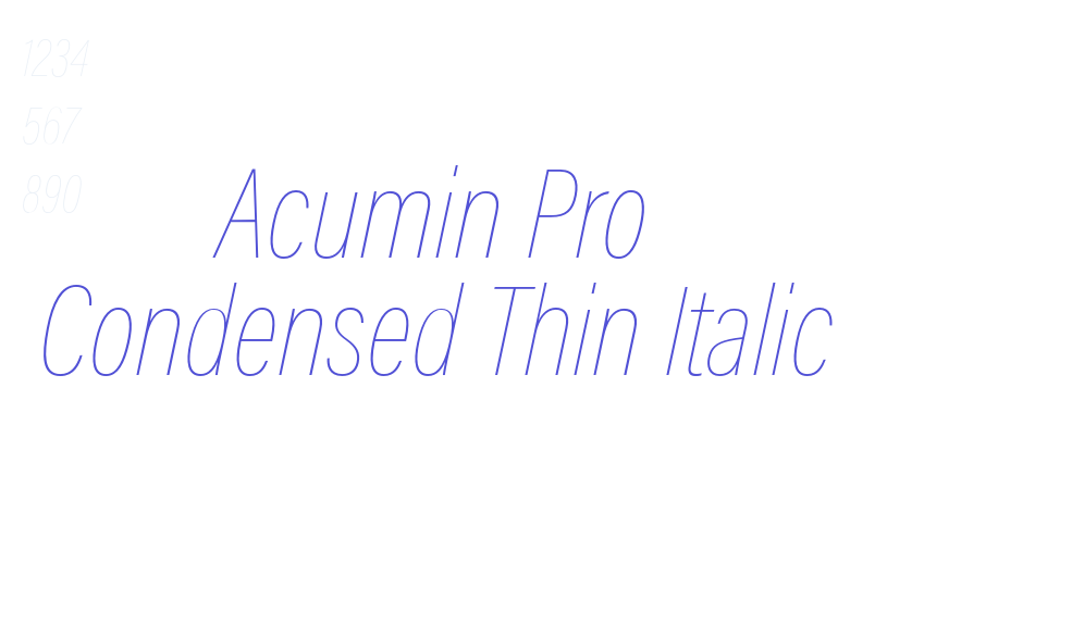 Acumin Pro Condensed Thin Italic-font-download