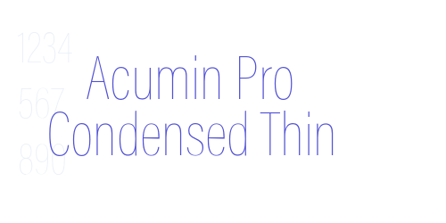 Acumin Pro Condensed Thin