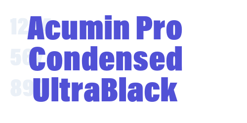 Acumin Pro Condensed UltraBlack