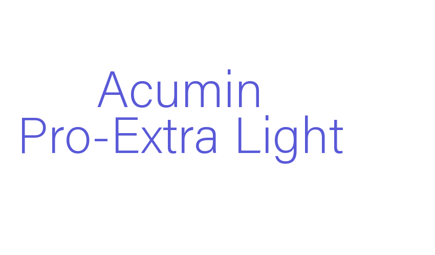 Acumin Pro-Extra Light Font Download