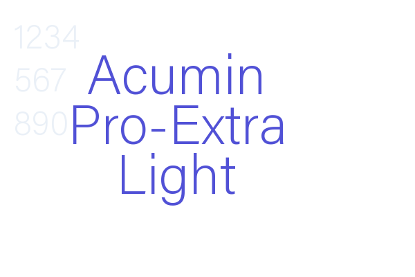 Acumin Pro-Extra Light