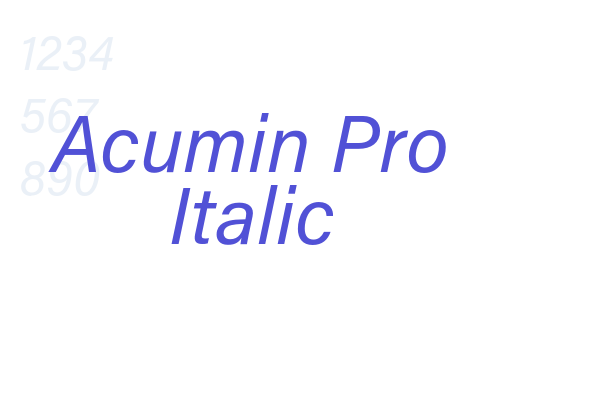 Acumin Pro Italic