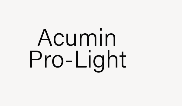 Acumin Pro-Light Font