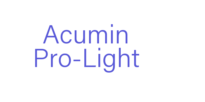 Acumin Pro-Light Font Download