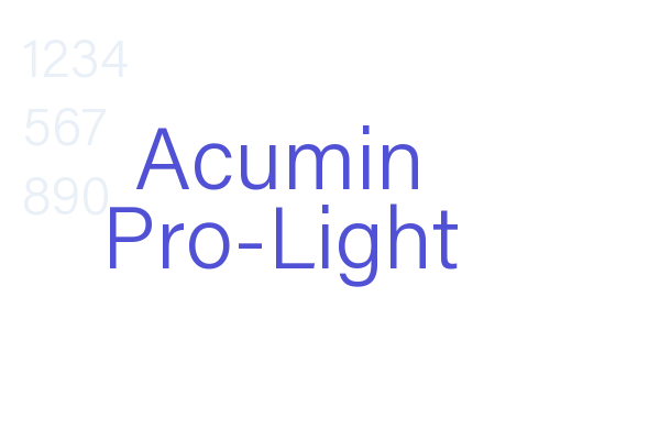 Acumin Pro-Light