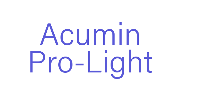 Acumin Pro-Light Font