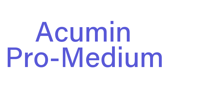 Acumin Pro-Medium Font