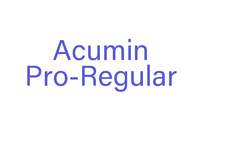 Acumin Pro-Regular Font Download