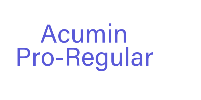 Acumin Pro-Regular Font Download