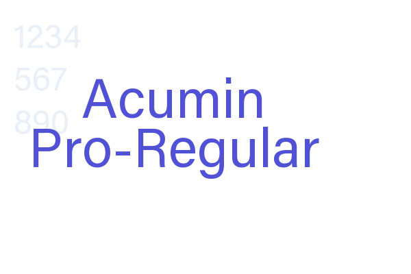 Acumin Pro-Regular
