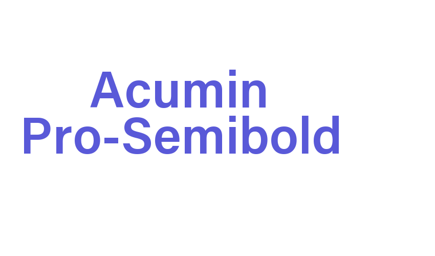 Acumin Pro-Semibold Font Download