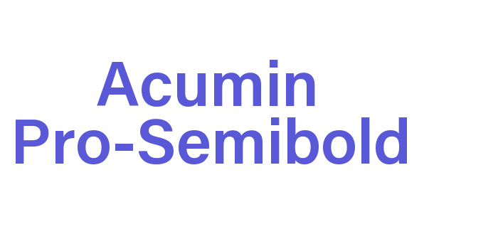 Acumin Pro-Semibold Font Download