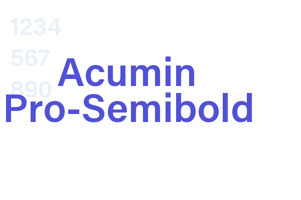 Acumin Pro-Semibold