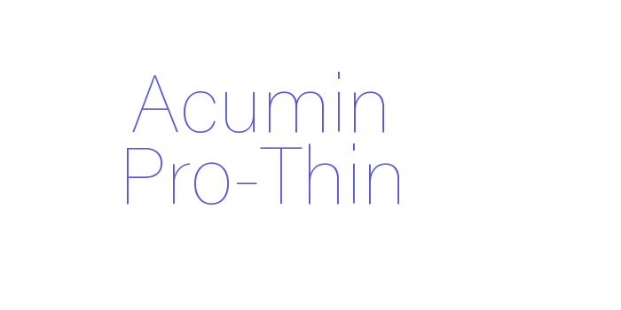 Acumin Pro-Thin Font Download