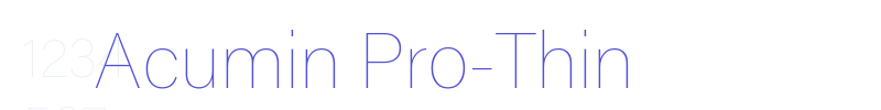 Acumin Pro-Thin-font