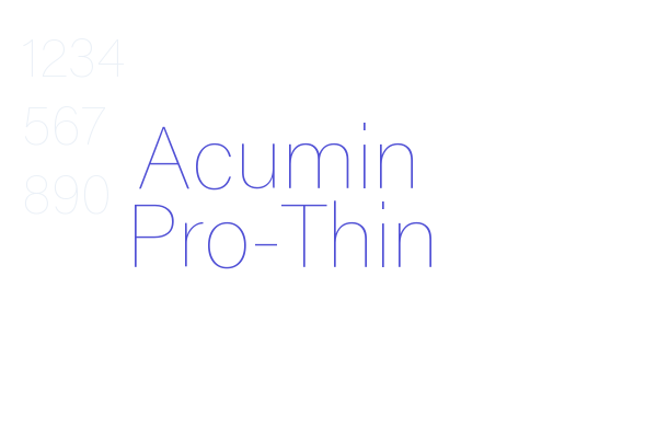 Acumin Pro-Thin