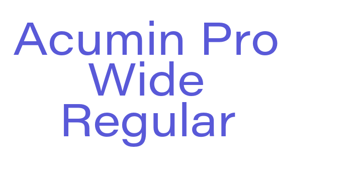 Acumin Pro Wide Regular Font Download