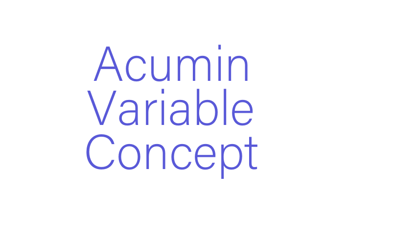 Acumin Variable Concept Font