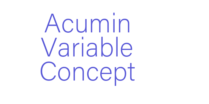 Acumin Variable Concept Font Download