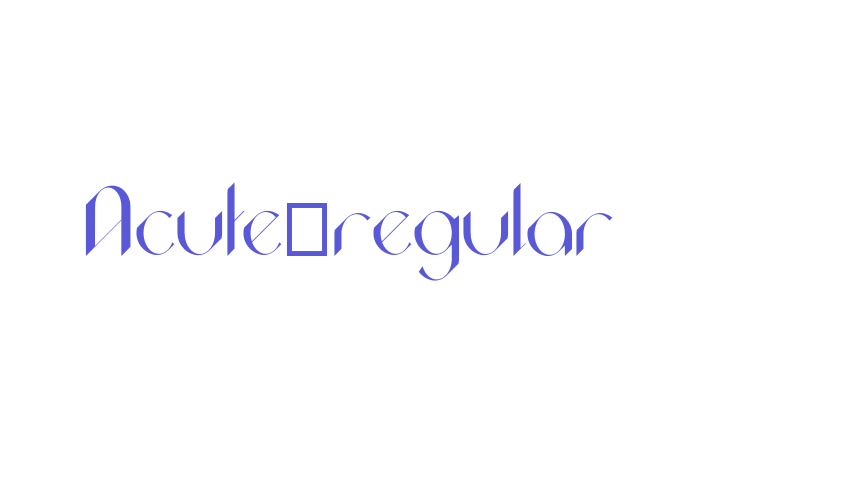 Acute_regular Font Download