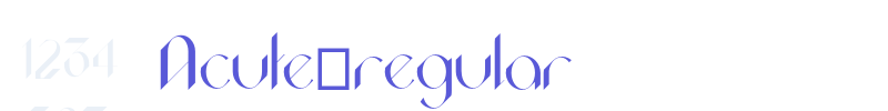 Acute_regular font