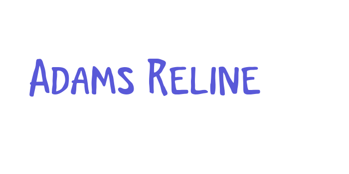 Adams Reline Font Download