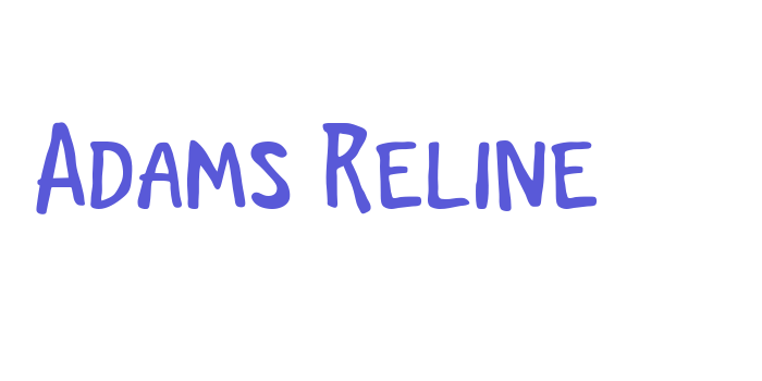 Adams Reline Font