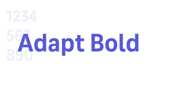 Adapt Bold font free