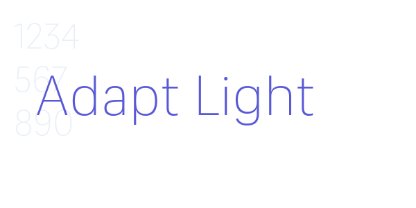 Adapt Light font free