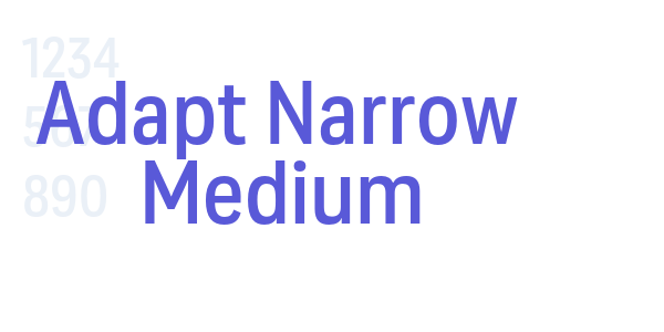 Adapt Narrow Medium font free