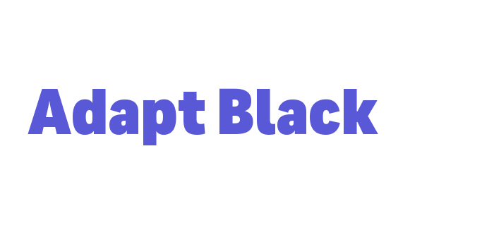 Adapt Black Font Download