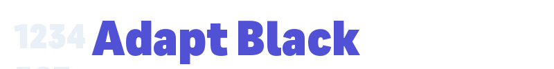 Adapt Black-font