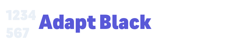 Adapt Black-related font
